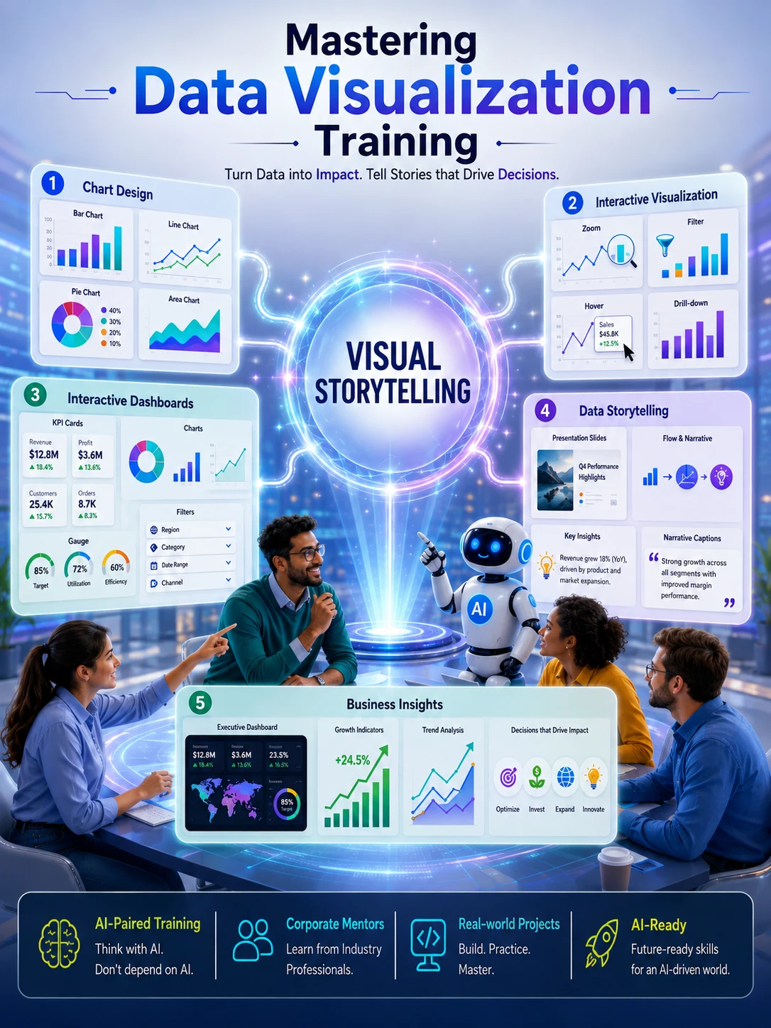 Plotly training in interactive charts, traces, hover interactions and dynamic data exploration at Wisen IT Solutions, Chennai, India